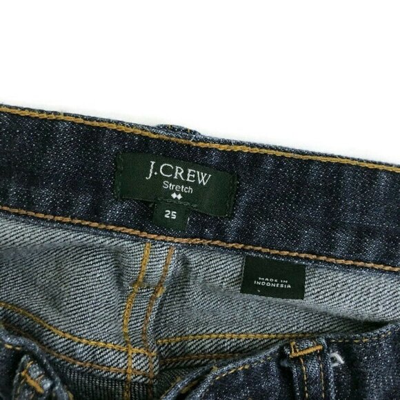 J. Crew Factory Women's Size 25 Skinny Jeans Toothpick Dark Wash Blue EUC - Picture 4 of 7